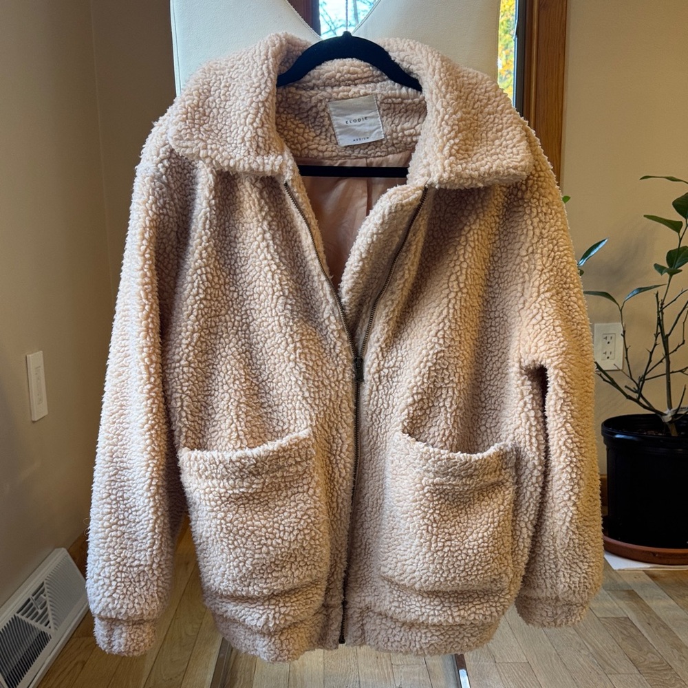 Elodie Cream Teddy Jacket